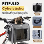 Petfuled Cykelväska Justerbara spännen och sidorem håller väskan stabilt på plats under cykelturen. - Djurslottet