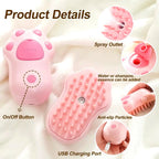 Ångborste Katt, 
Borste Långhårig Katt, FurFresh ångborste för husdjur