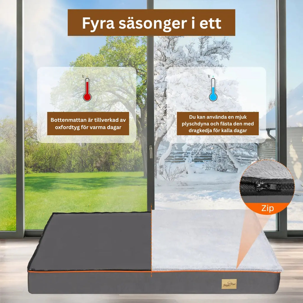 Platt Hundbädd Fyra säsonger i en - Djurslottet