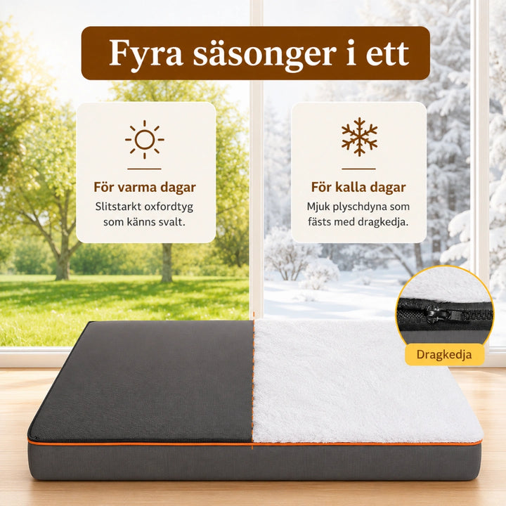 Platt Hundbädd Fyra säsonger i en Djurslottet