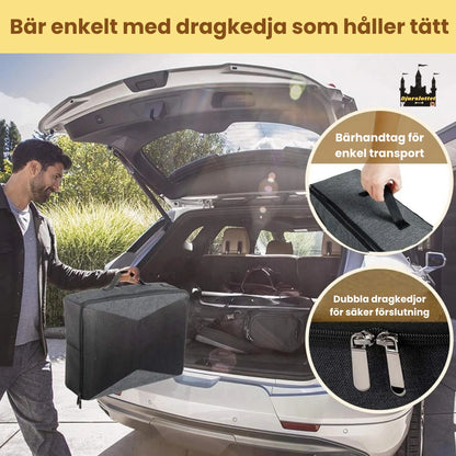 Portabel kattlåda Bär enkelt med dragkedja som håller tätt - Djurslottet