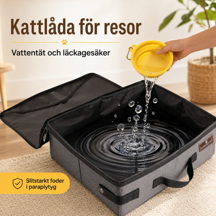 Portabel kattlåda Kattlåda för resor -Djurslottet
