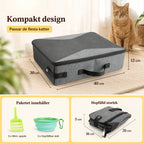 Portabel kattlåda Kompakt design -Djurslottet