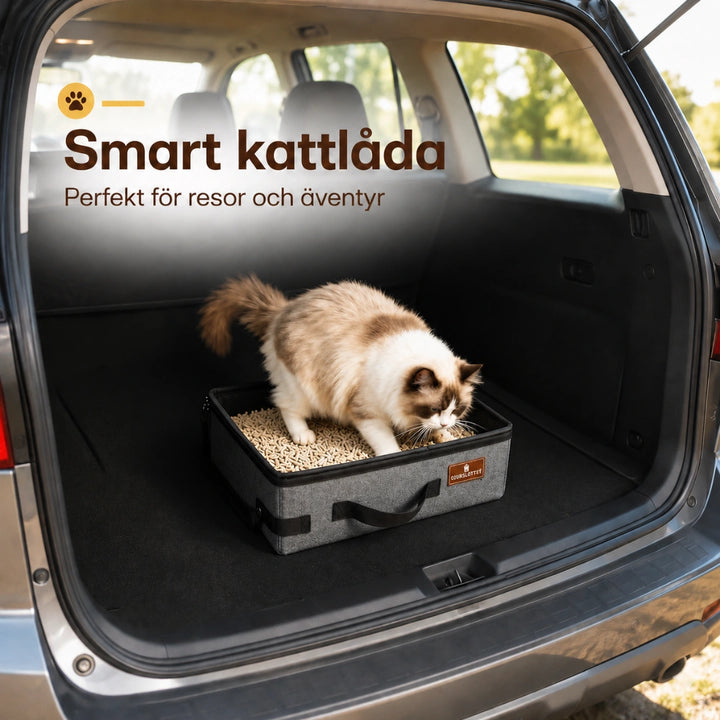 Portabel kattlåda Smart kattlåda för äventyr -Djurslottet
