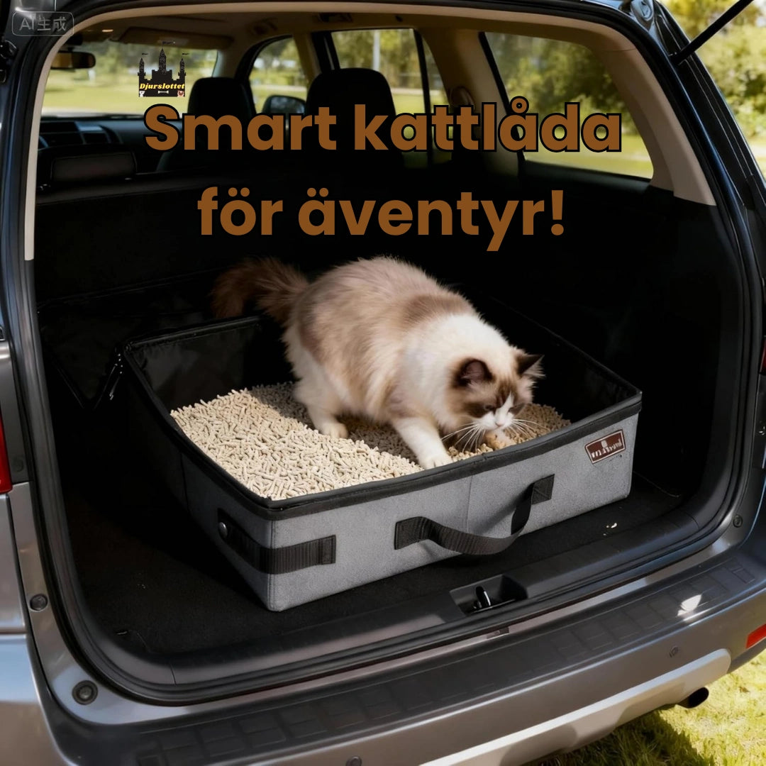 Portabel kattlåda Smart kattlåda för äventyr! - Djurslottet