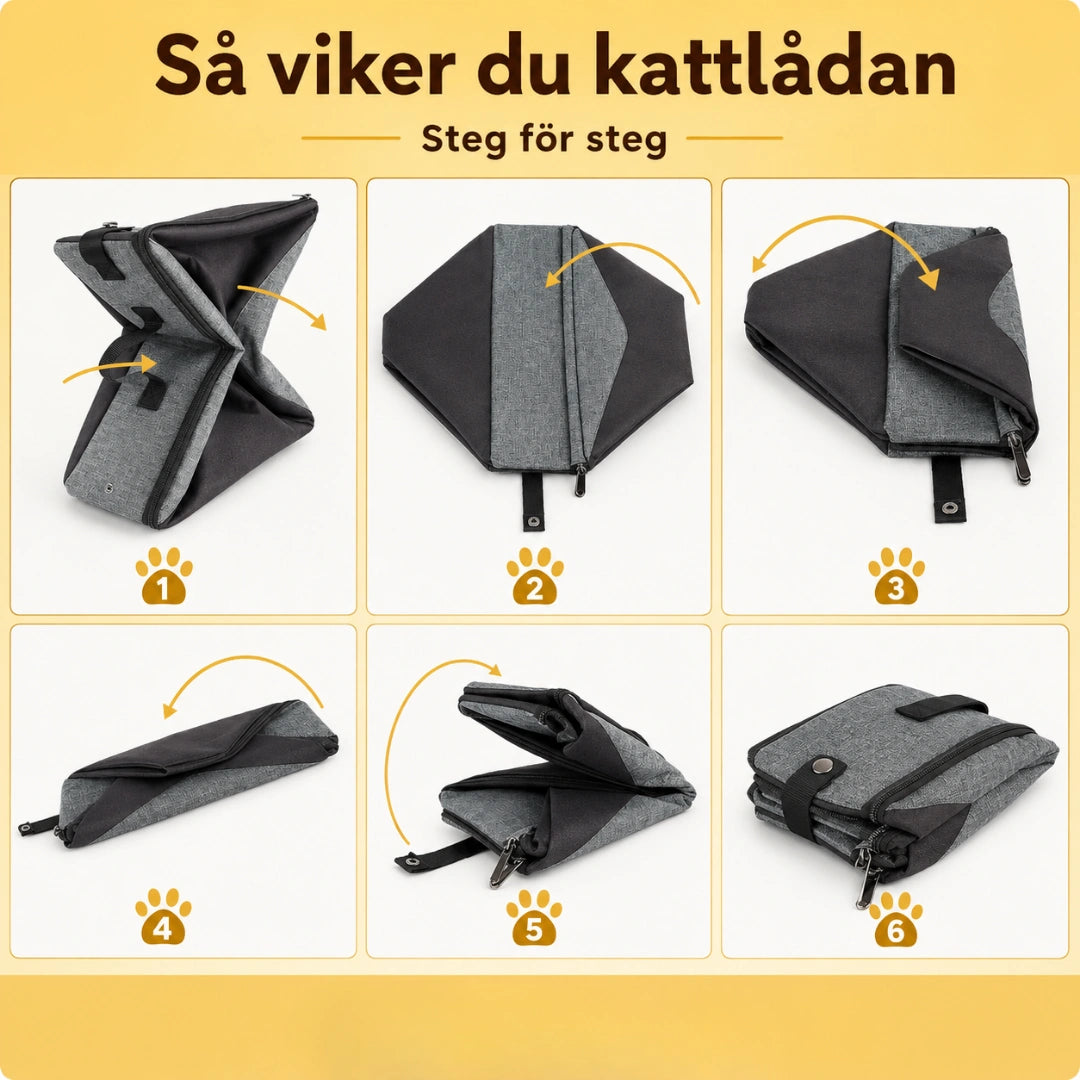 Portabel kattlåda resekattlåda bruksanvisning Djurslottet