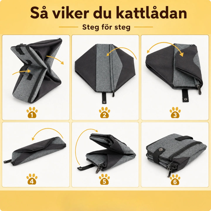 Portabel kattlåda resekattlåda bruksanvisning Djurslottet