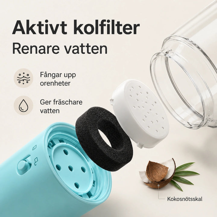 Portable nutrition aktivt kolfilter - Djurslottet