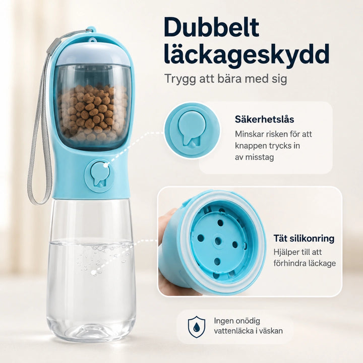 Portable nutrition dubbelt lackageskydd - Djurslottet