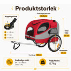 Premium Cykelkärra för Hund storlek - Djurslottet