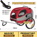 ProducktStorlek av Hundvagn för Cykel-Djurslottet