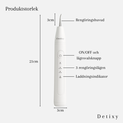 Produkstorlek av Detixy Tandskrapa Ultraljud - Djurslottet