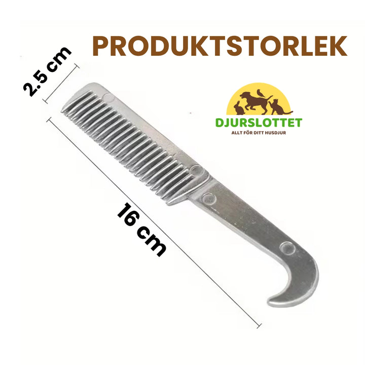 Produkstorlek av Hästborste Aluminium - Djurslottet