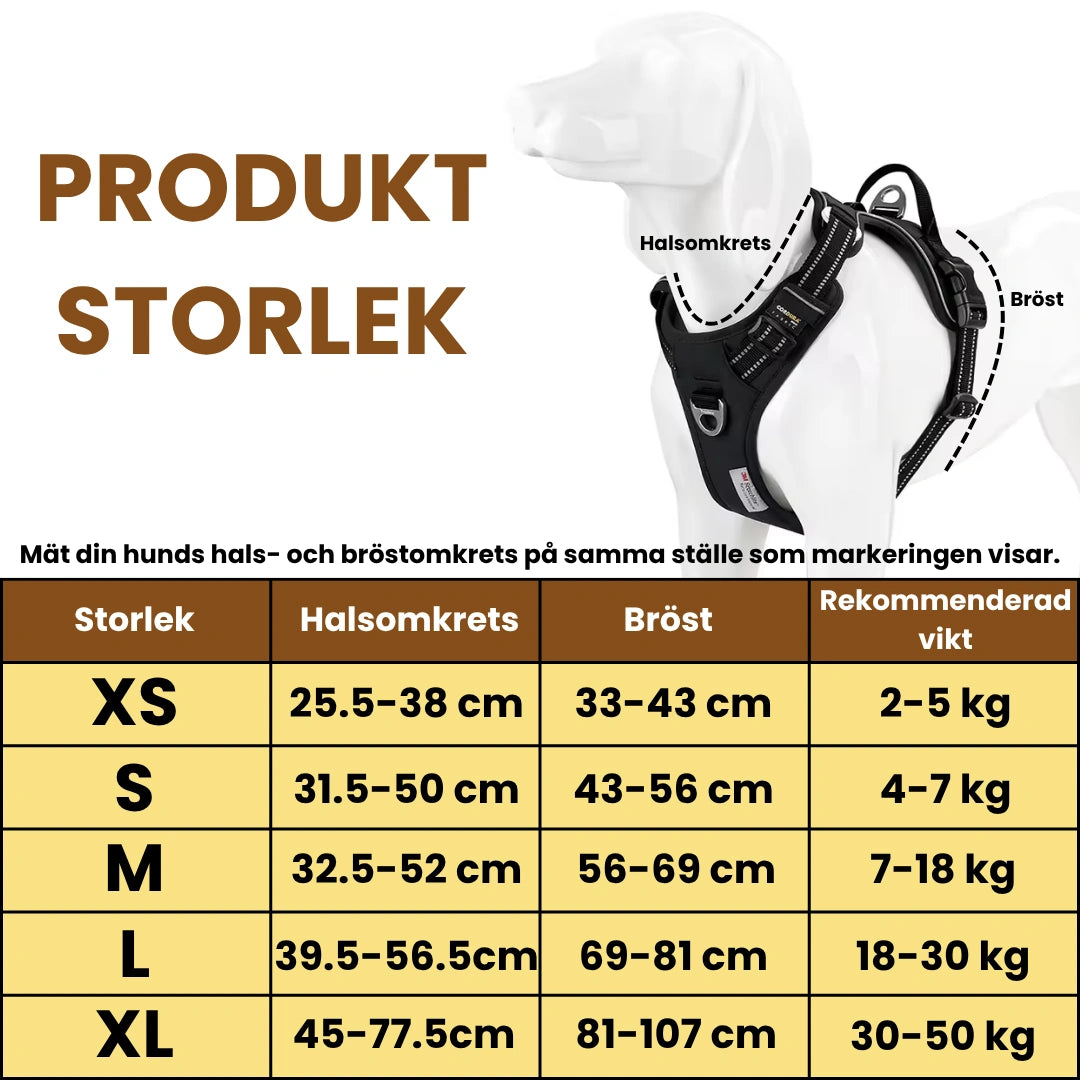 Produkstorlek av Reflexfit Justerbar Hundsele - Djurslottet