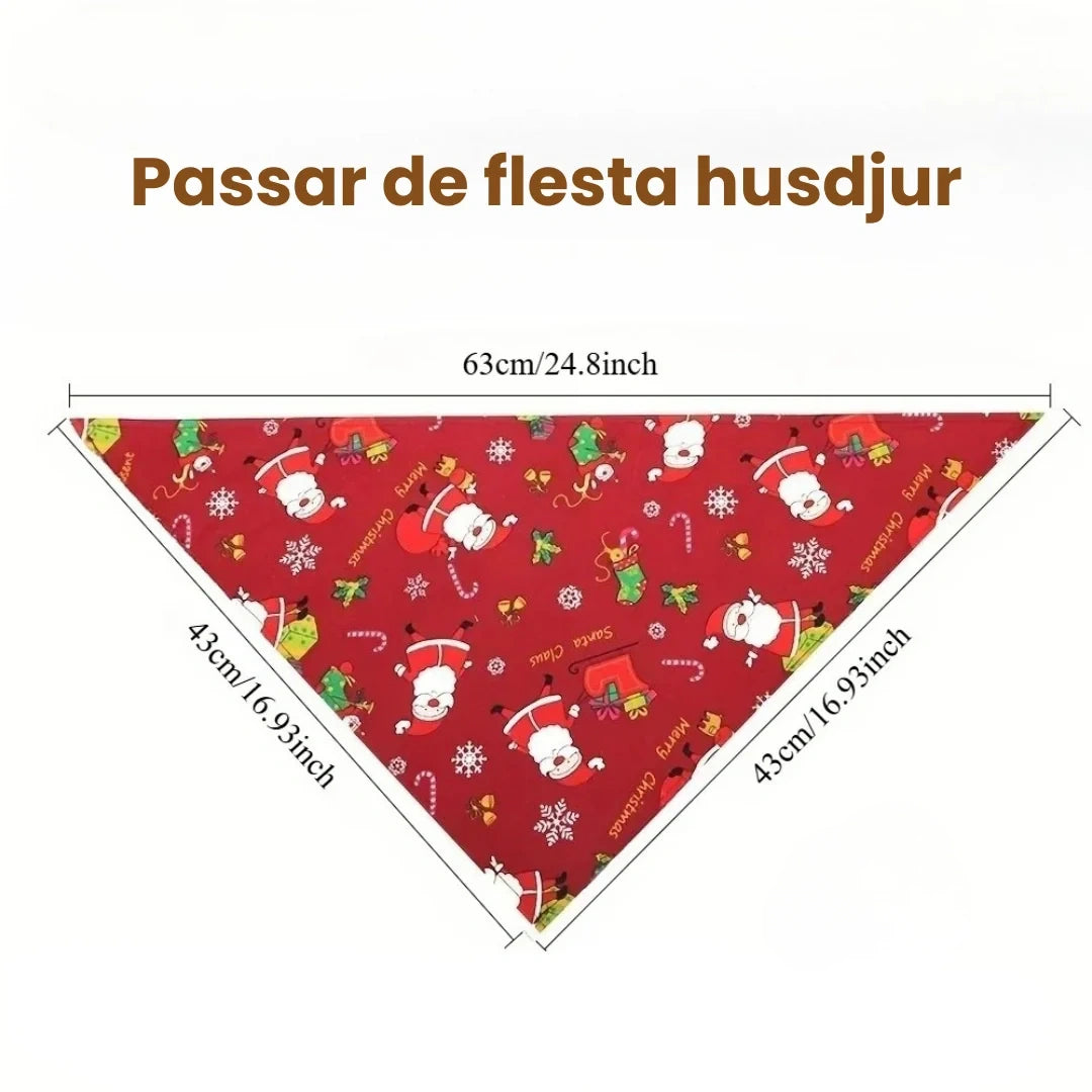 Produktstorlek Julhalsduk till hundar- Djurslottet