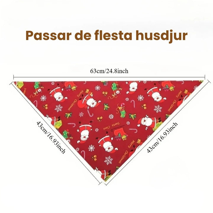 Produktstorlek Julhalsduk till hundar- Djurslottet