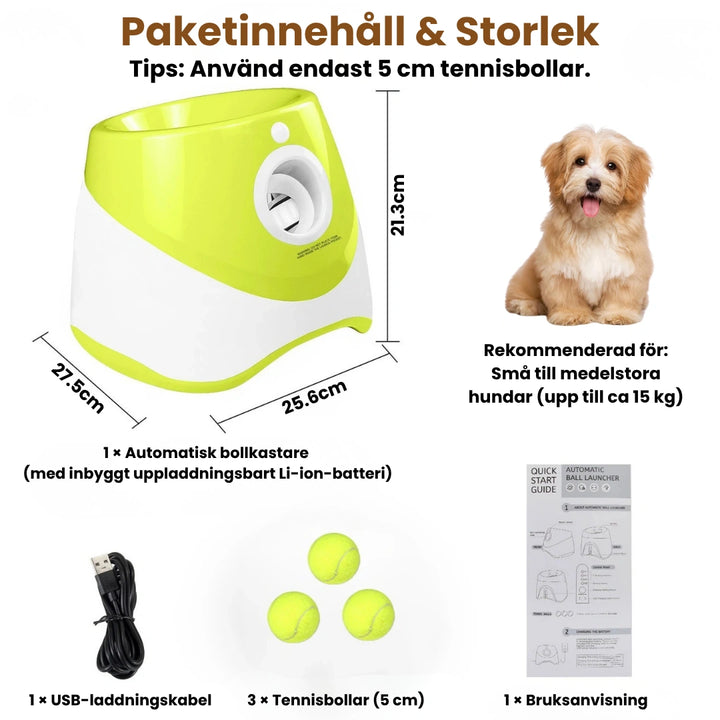 Produktstorlek av Automatisk Bollkastare för Hund Djurslottet