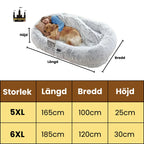 Produktstorlek av CozyCloud Stor Hundbädd för människor - Djurslottet