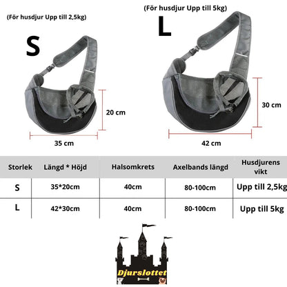 Produktstorlek av PawsPack Slingväska för husdjur - Djurslottet