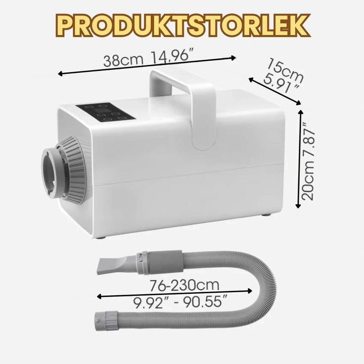 Produktstorlek av Petdryer Hårfön för husdjur -Djurslottet
