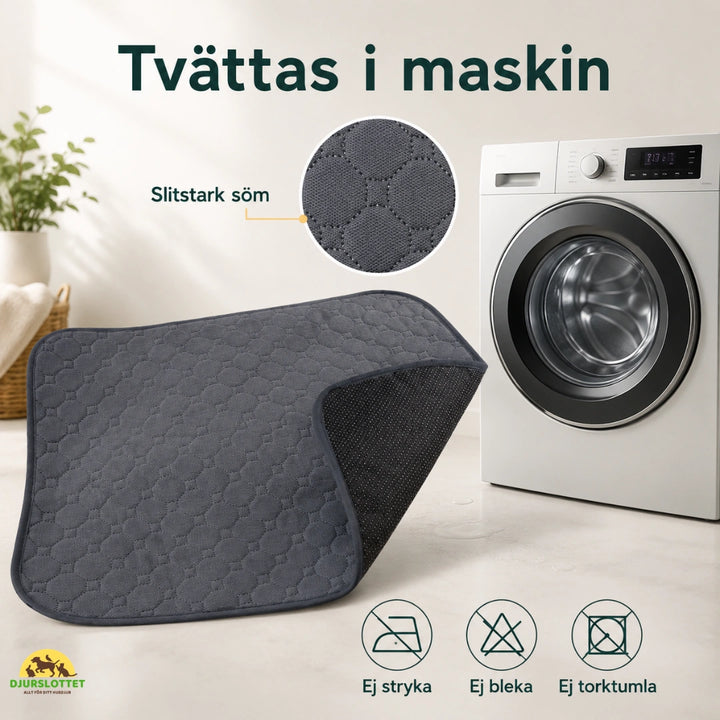 PupClean Tvättbar Valpmatta tvattas i maskin - Djurslottet