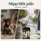 RainPaw Hundparaply Med Koppel slipp blot pals - Djurslottet