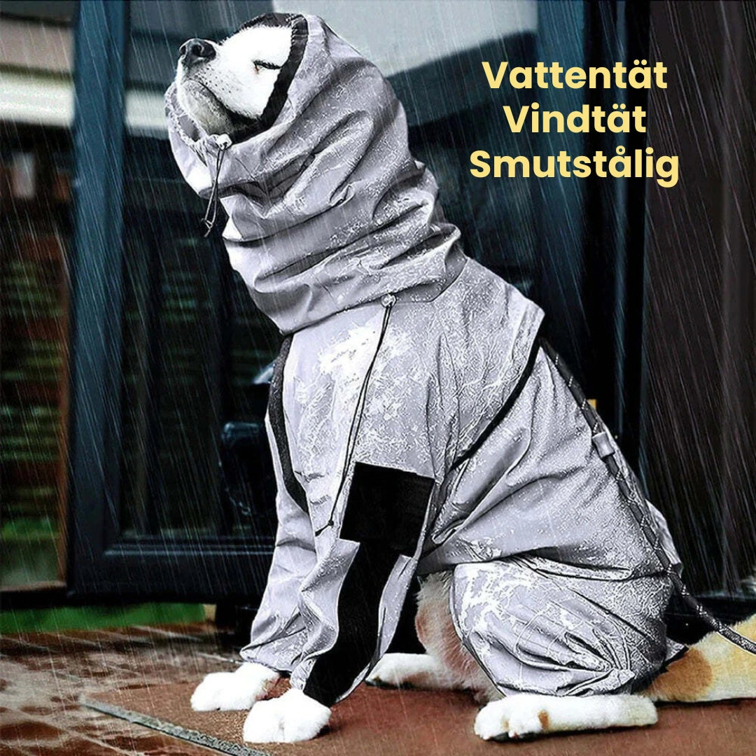 Reflekterande Regntäcke till Hundar Fullständigt Reflekterande - Djurslottet