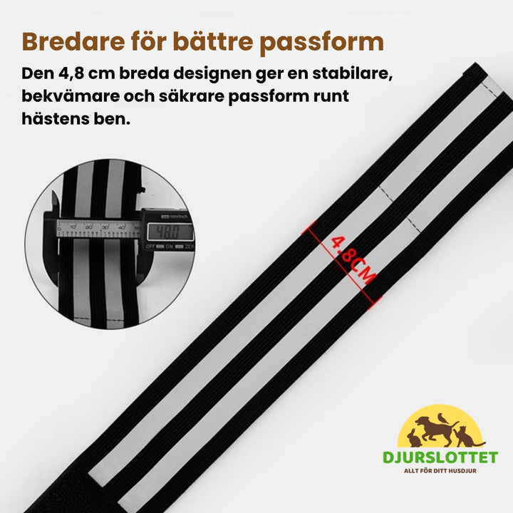 Reflex Benskydd Häst Bredare för bättre passform - Djurslottet
