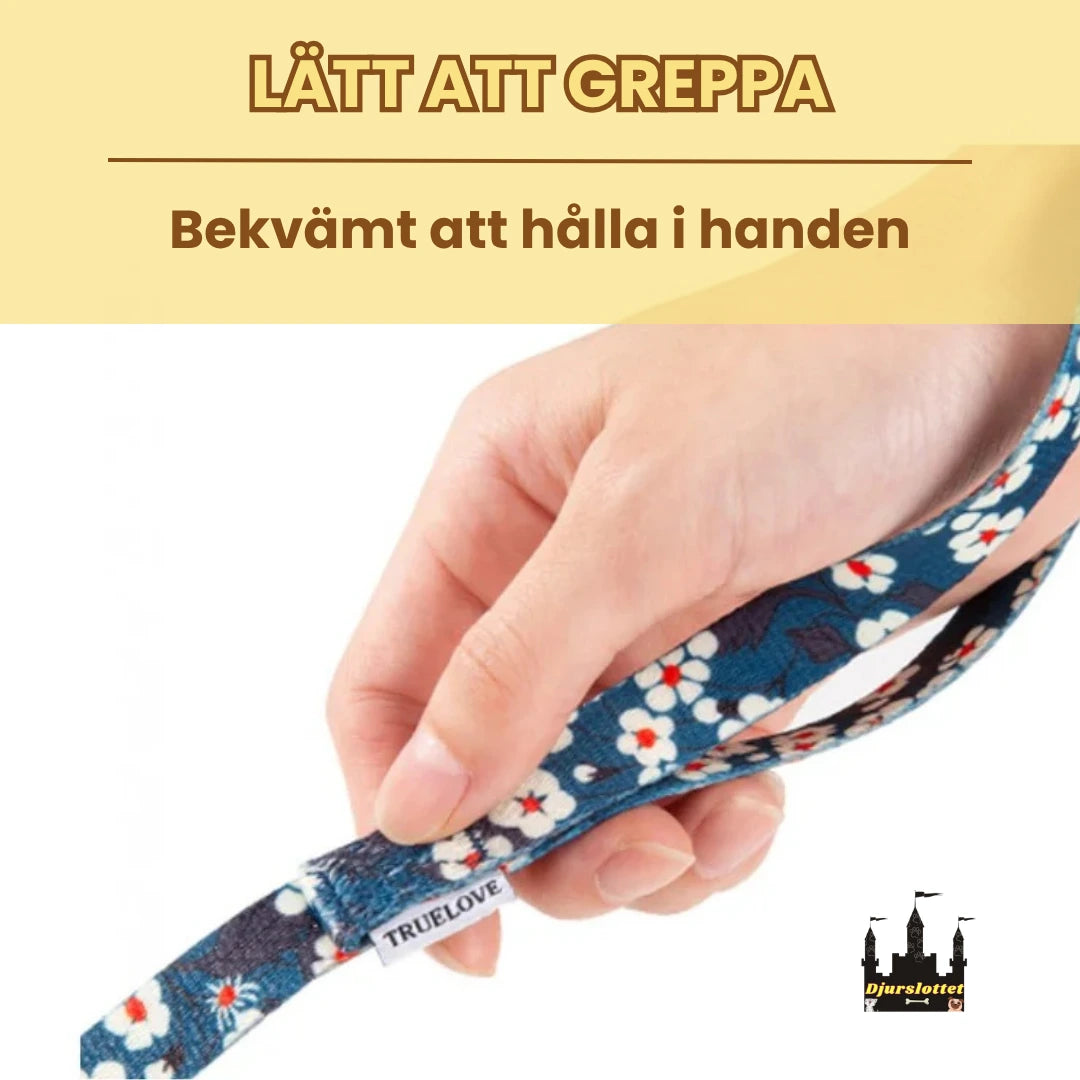 Reflexfit Blommönstrad  Koppel Bekvämt att hålla i handen - Djurslottet