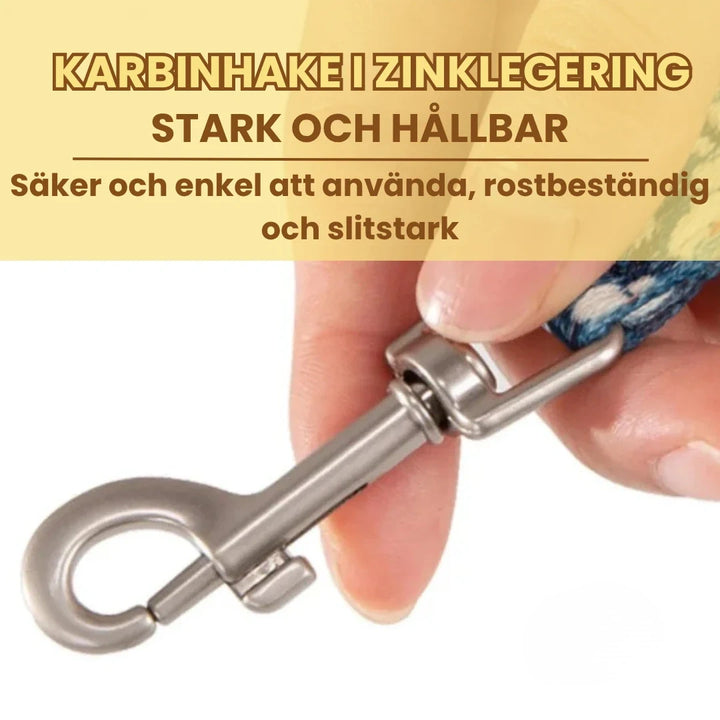 Reflexfit Blommönstrad  Koppel Säker och enkel att använda, rostbeständig och slitstark Djurslottet