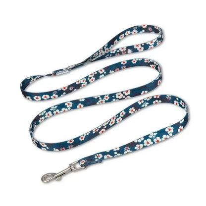 Reflexfit Blommönstrad  Koppel Sachsen blå - Djurslottet