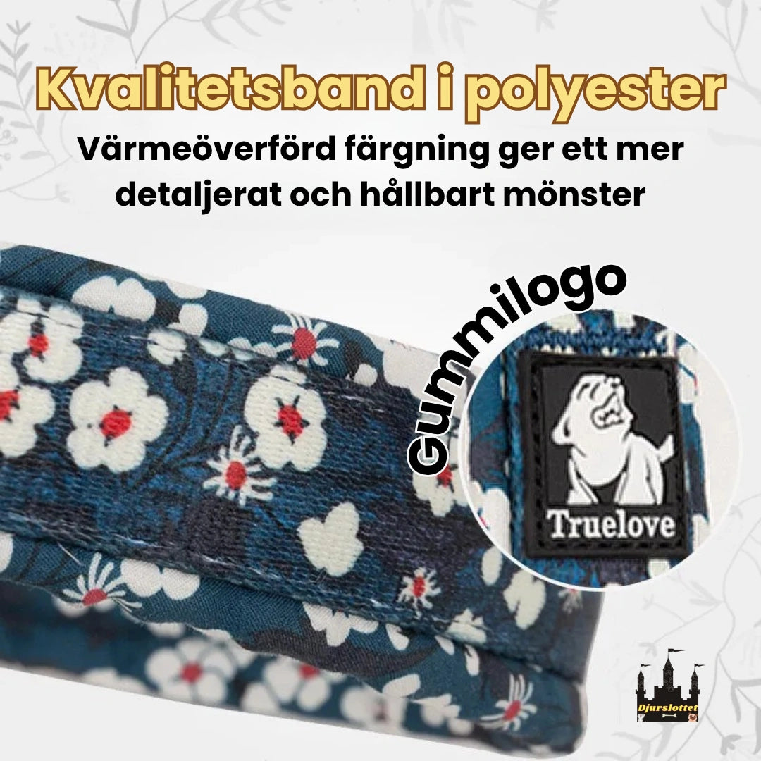 Reflexfit Blommönstrat Hundhalsband Kvalitetsband i polyester - Djurslottet