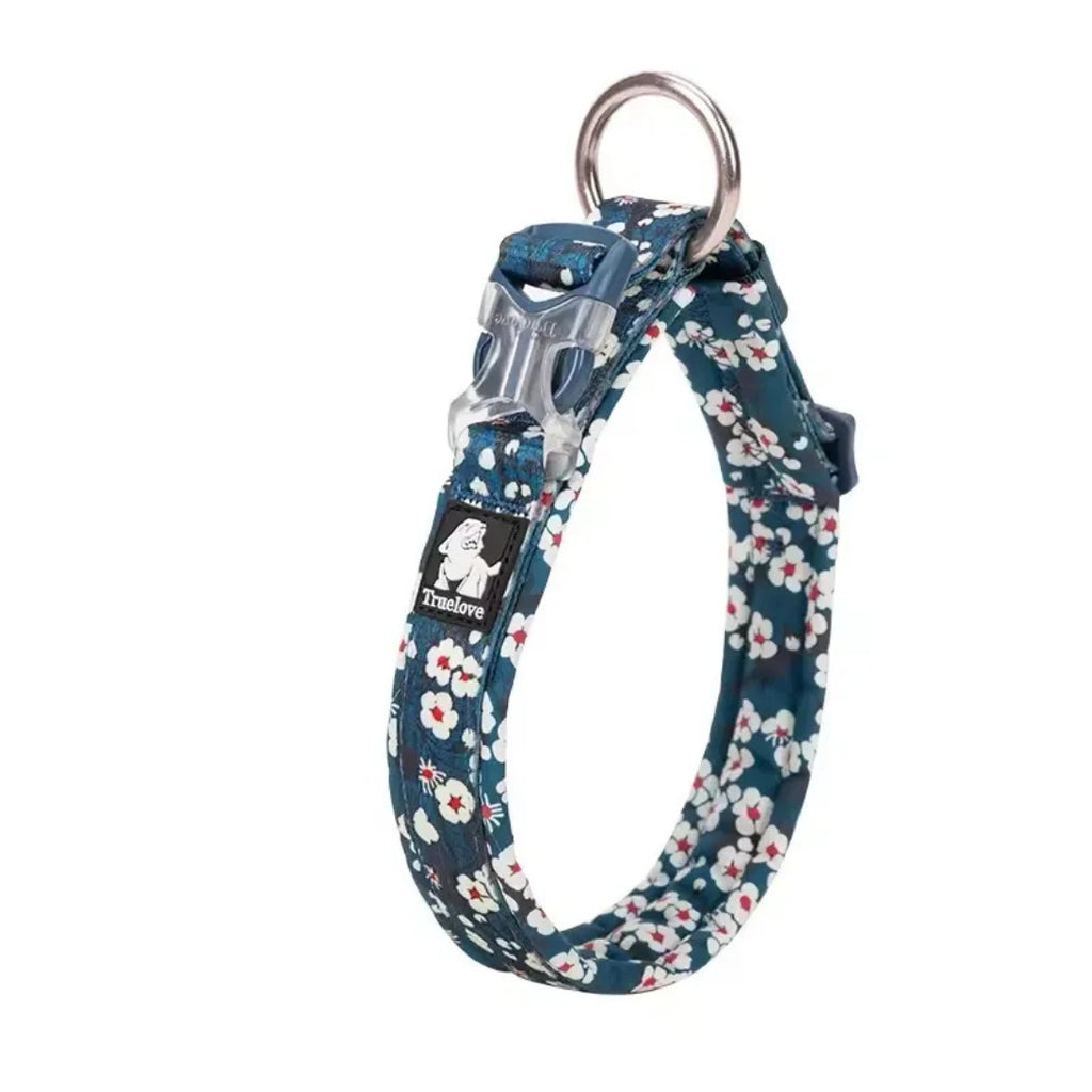 Reflexfit Blommönstrat Hundhalsband Saxony Blå - Djurslottet