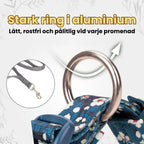Reflexfit Blommönstrat Hundhalsband Stark ring i aluminium Djurslottet
