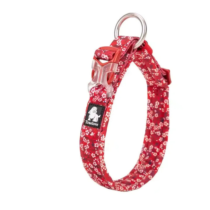 Reflexfit Blommönstrat Hundhalsband Vallmoröd - Djurslottet