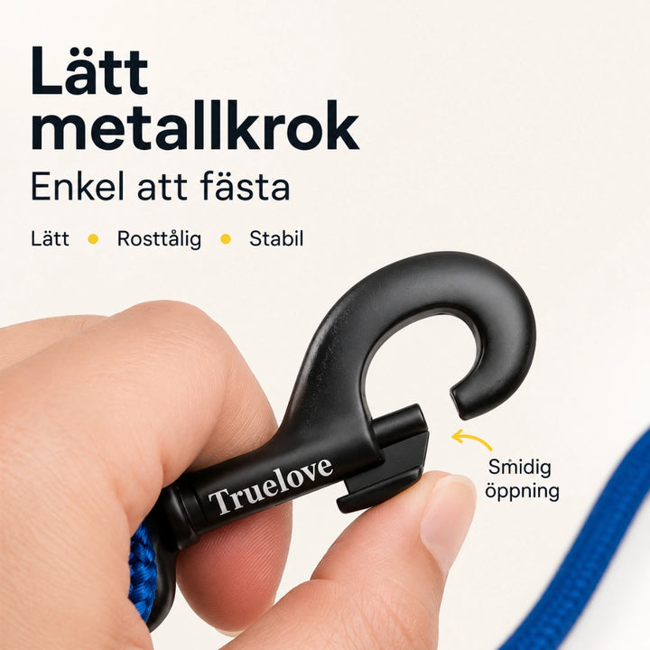 Reflexfit koppel metallkrok - Djurslottet
