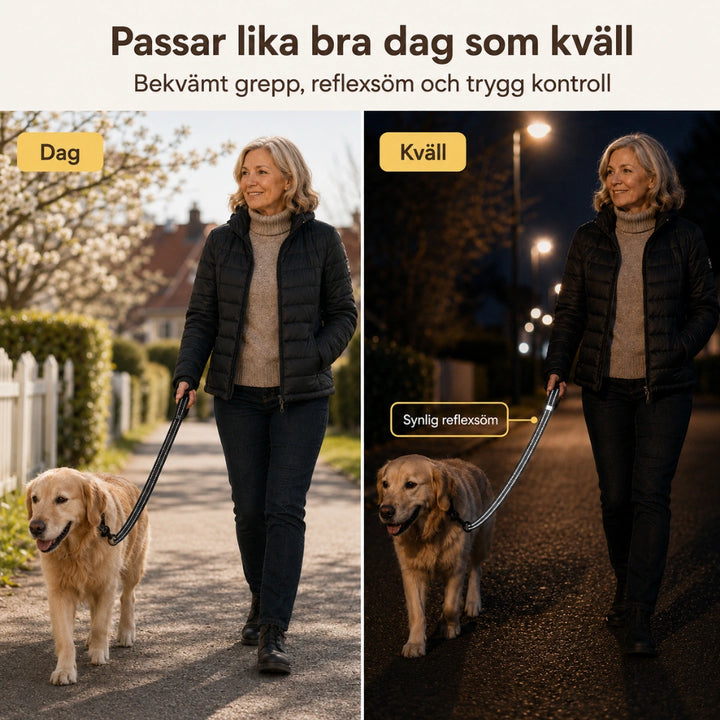 Reflexfit koppel passar lika bra dag- Djurslottet