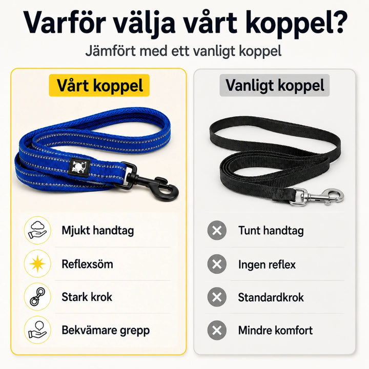 Reflexfit koppel vanligt koppel - Djurslottet