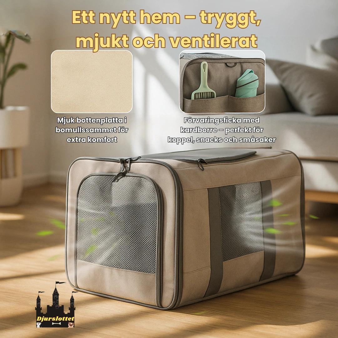 Rullväska för husdjur Ett nytt hem – tryggt, mjukt och ventilerat - Djurslottet