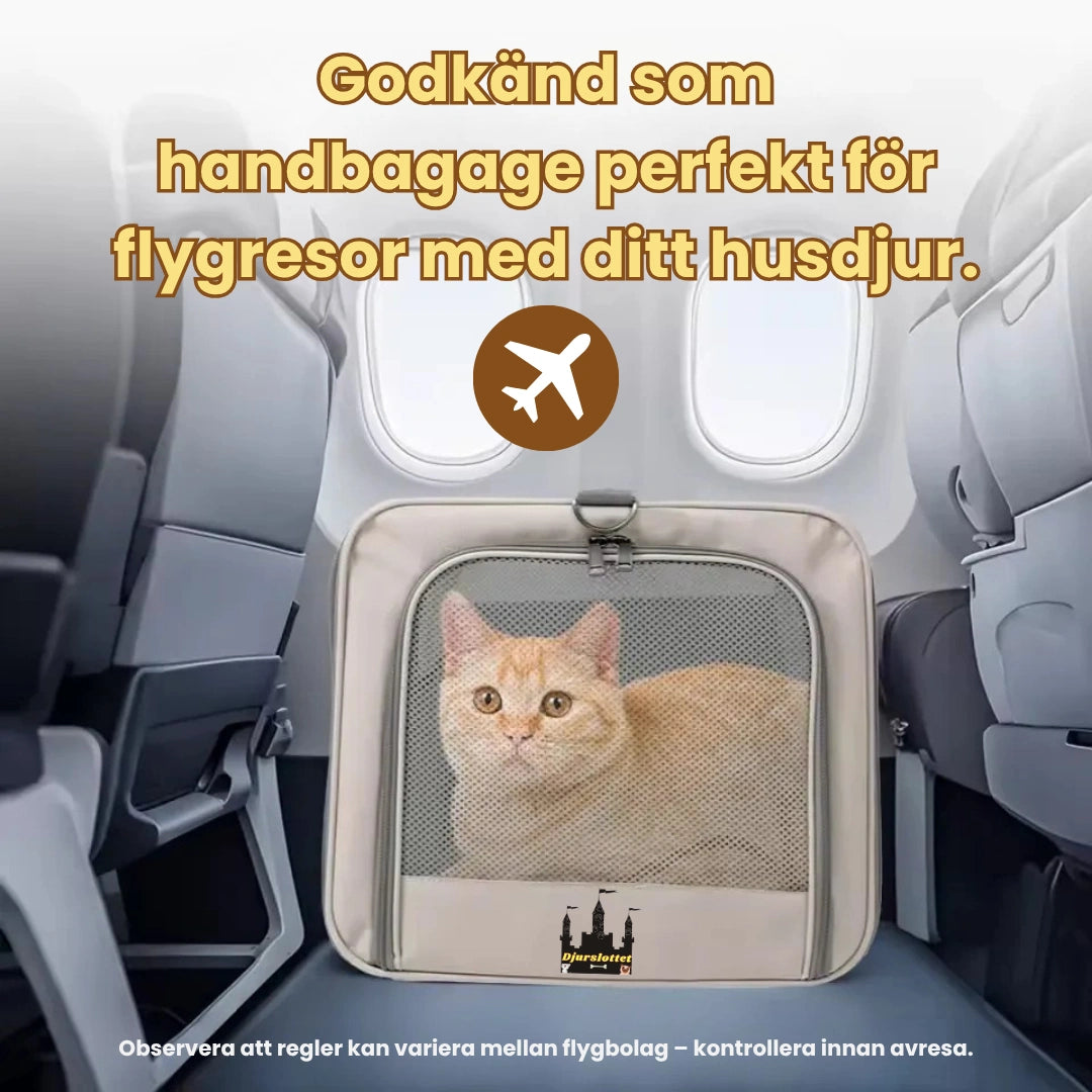 Rullväska för husdjur Godkänd som handbagage perfekt för flygresor med ditt husdjur. - Djurslottet