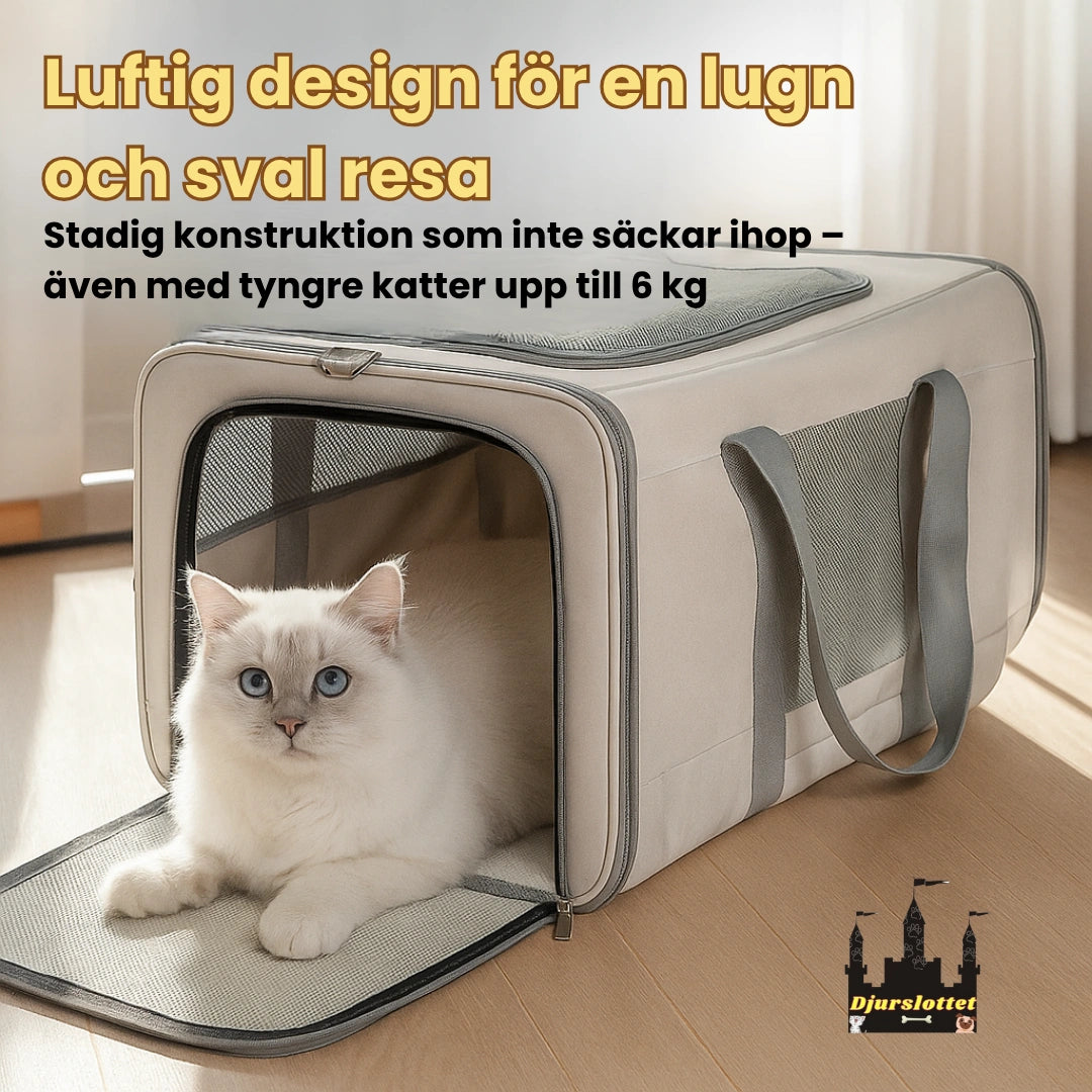 Rullväska för husdjur Luftig design för en lugn och sval resa - Djurslottet