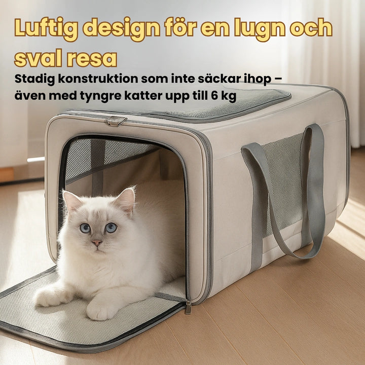 Rullväska för husdjur Luftig design för en lugn och sval resa Djurslottet