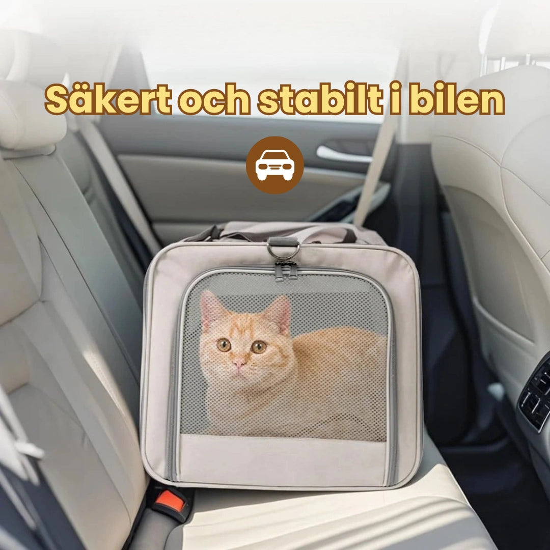 Rullväska för husdjur Säkert och stabilt i bilen Djurslottet