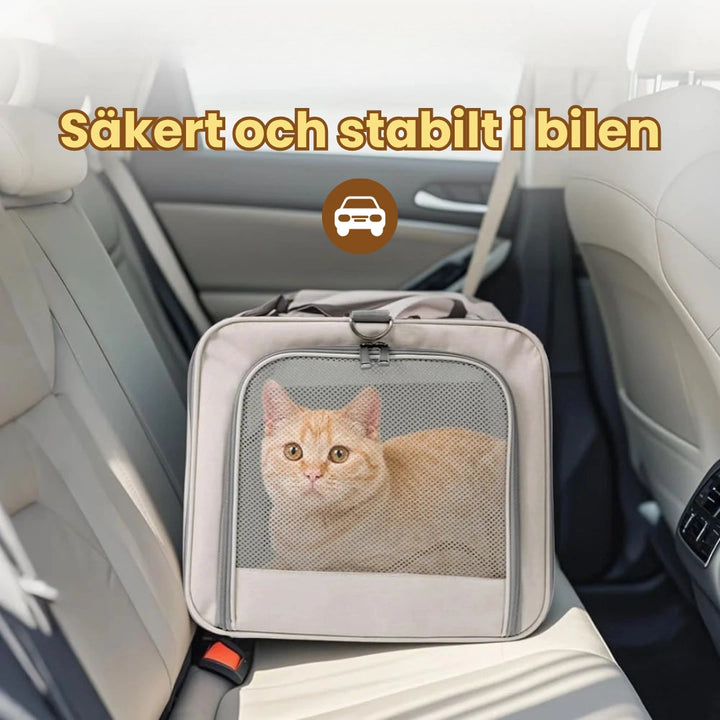 Rullväska för husdjur Säkert och stabilt i bilen Djurslottet