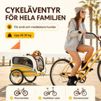 SEPNINE Cykelvagn 2 i 1 för Hund upp till 30kg - Djurslottet