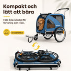 SEPNINE Cykelvagn XL hopfällbar kompakt - Djurslottet
