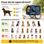 SEPNINE Cykelvagn XL passar din stora hund - Djurslottet