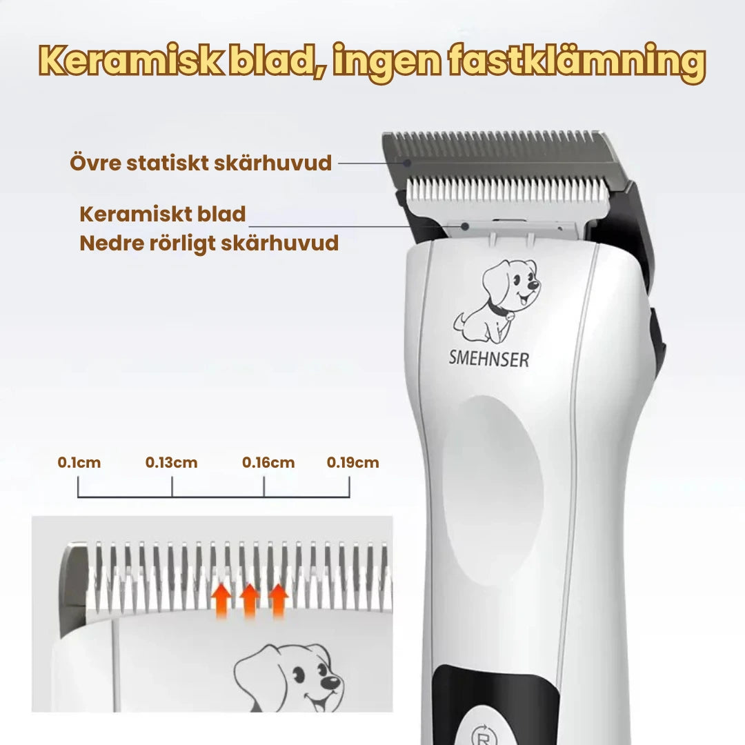 SMEHNSER T2B Djurtrimmer keramisk blad - Djurslottet