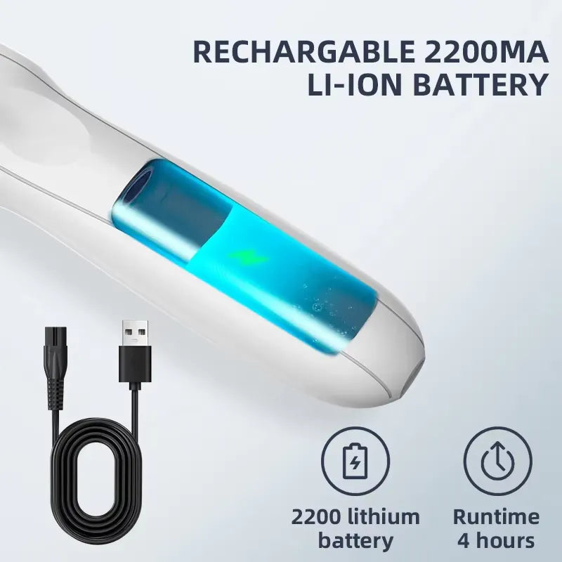 SMEHNSER T2B Djurtrimmer uppladdningsbar 4 timmars batteritid