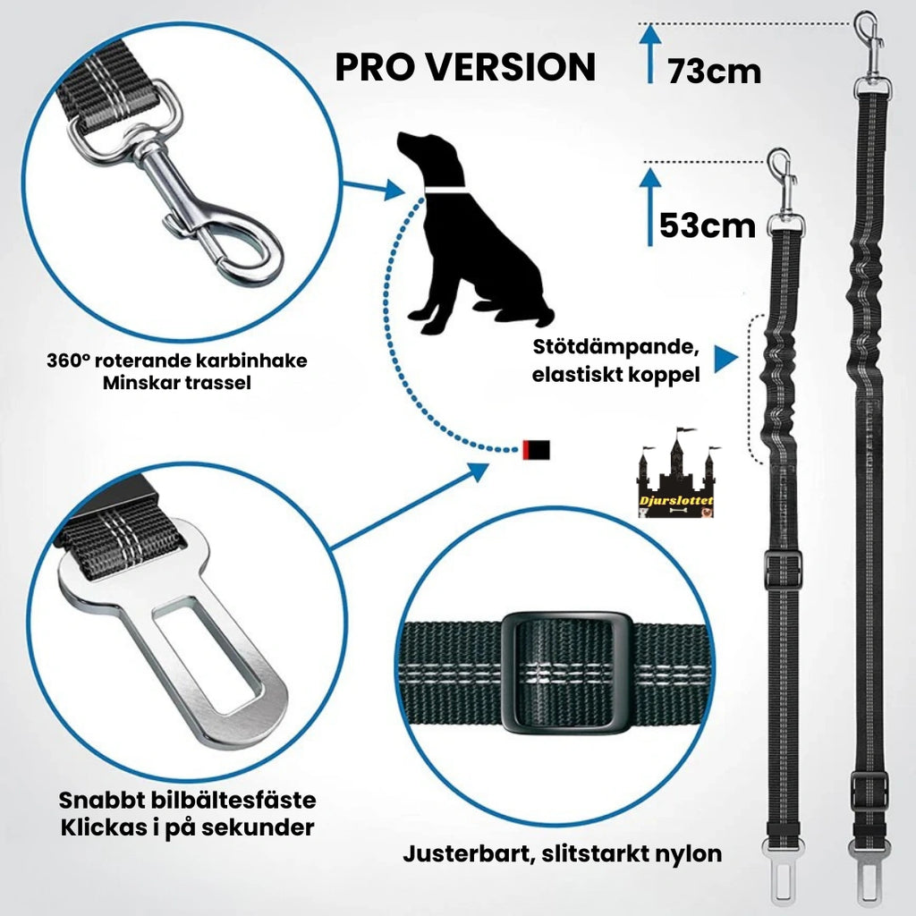 Säkerhetsbälte för husdjur Pro version -Djurslottet